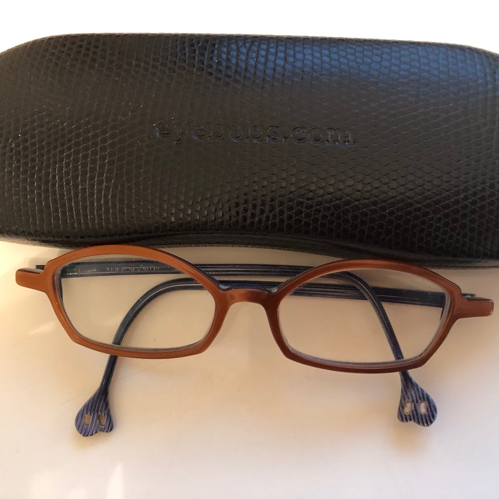 Vintage Anne Et Valentin Eyeglasses Blue/Brown